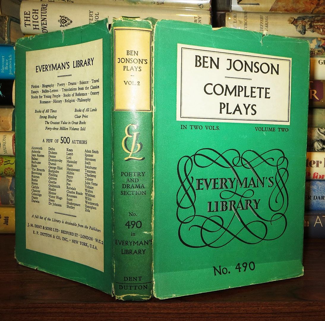 JONSON, BEN - Ben Jonson's Plays Volume Two