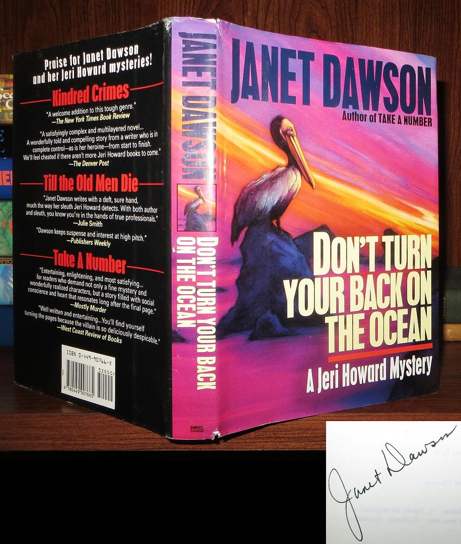 DAWSON, JANET - Don't Turn Your Back on the Ocean Signed 1st