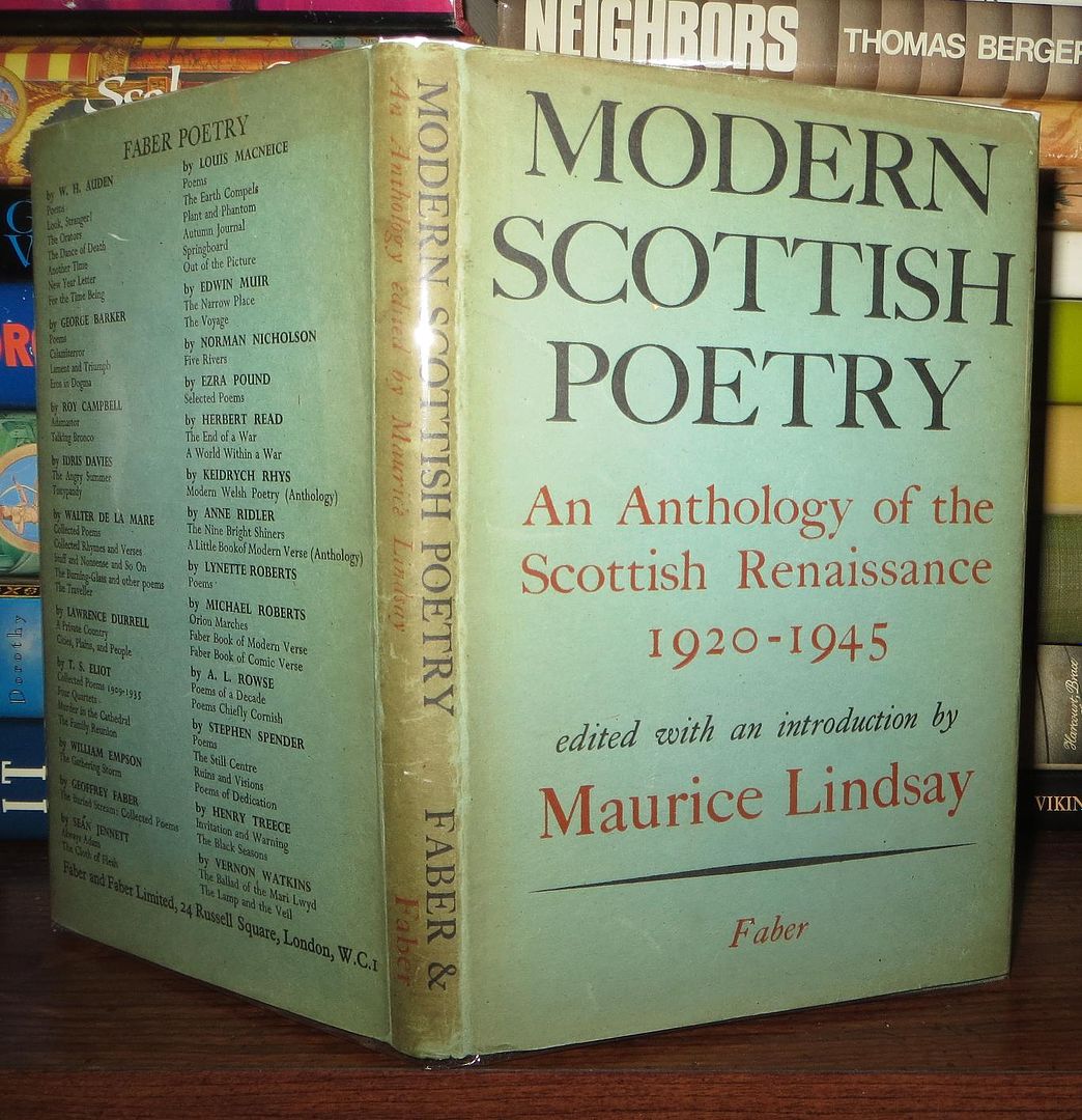 LINDSAY, MAURICE - Modern Scottish Poetry an Anthology of the Scottish Renaissance 1920-1945