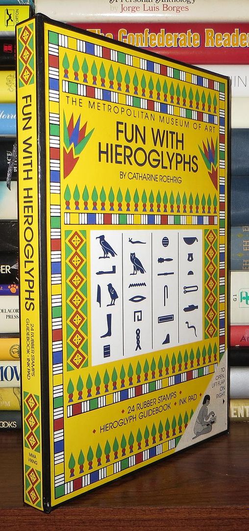 ROEHRIG, CATHARINE - Fun with Hieroglyphs 24 Rubber Stamps, Hieroglyph Guidebook, Ink Pad