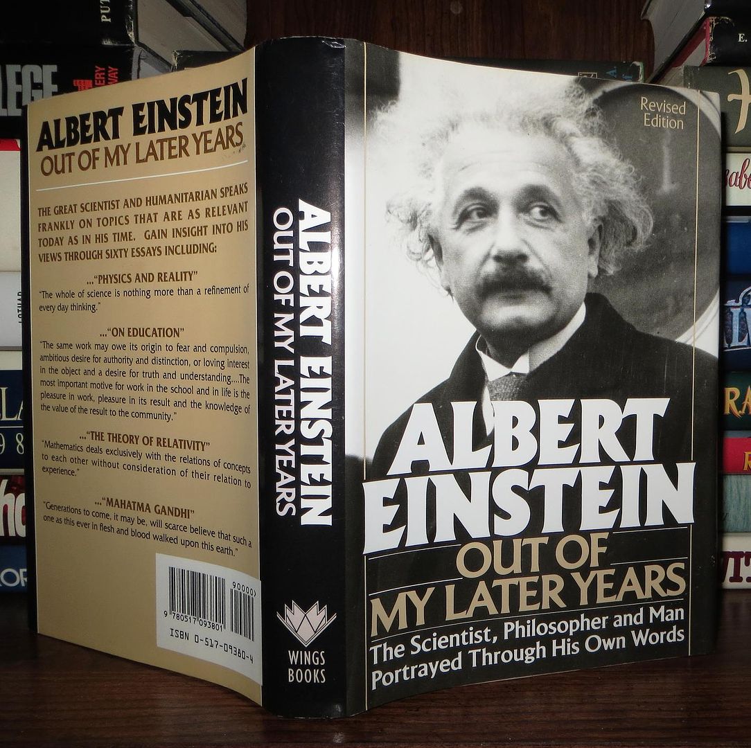 EINSTEIN, ALBERT - Out of My Later Years