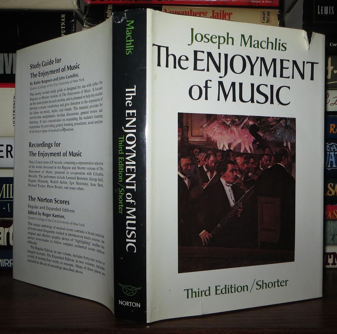 MACHLIS, JOSEPH - Enjoyment of Music