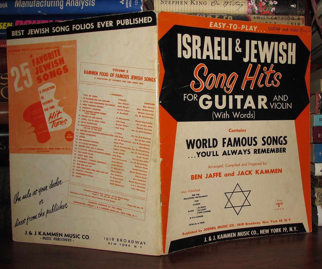 JAFFE, BEN AND JACK KAMMEN - Israeli & Jewish Song Hits for Guitar and Violin