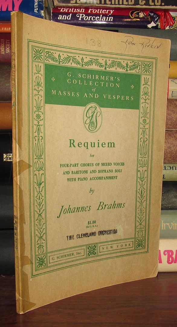 BRAHMS, JOHANNES - Requiem