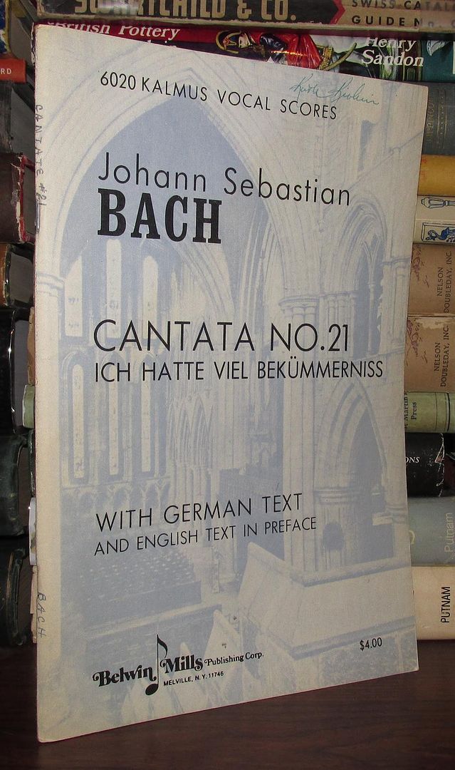 BACH, JOHANN SEBASTIAN - Cantana No. 21