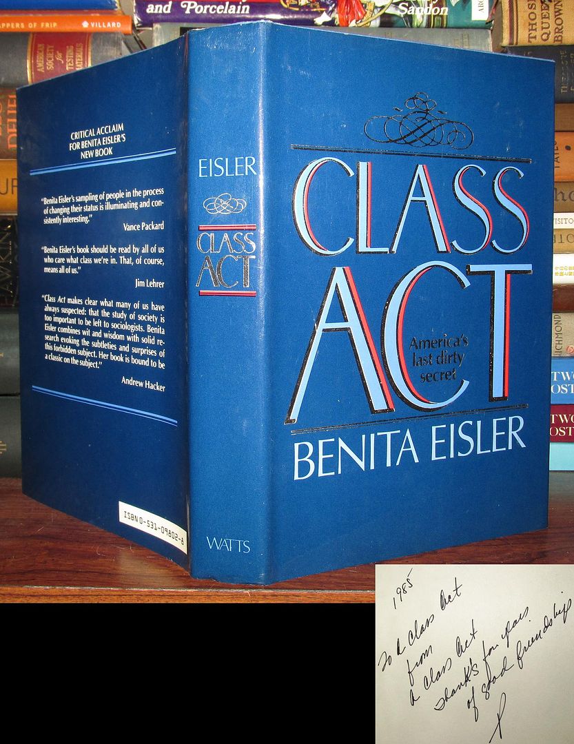 EISLER, BENITA - Class Act; Signed 1st