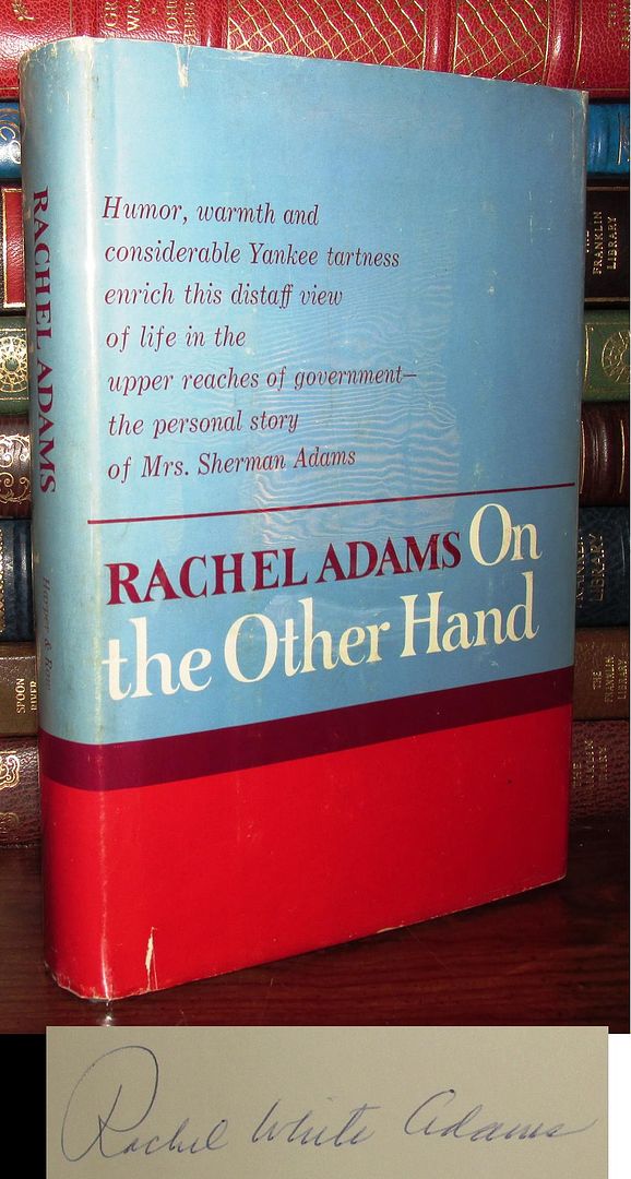 ADAMS, RACHEL - On the Other Hand Signed 1st