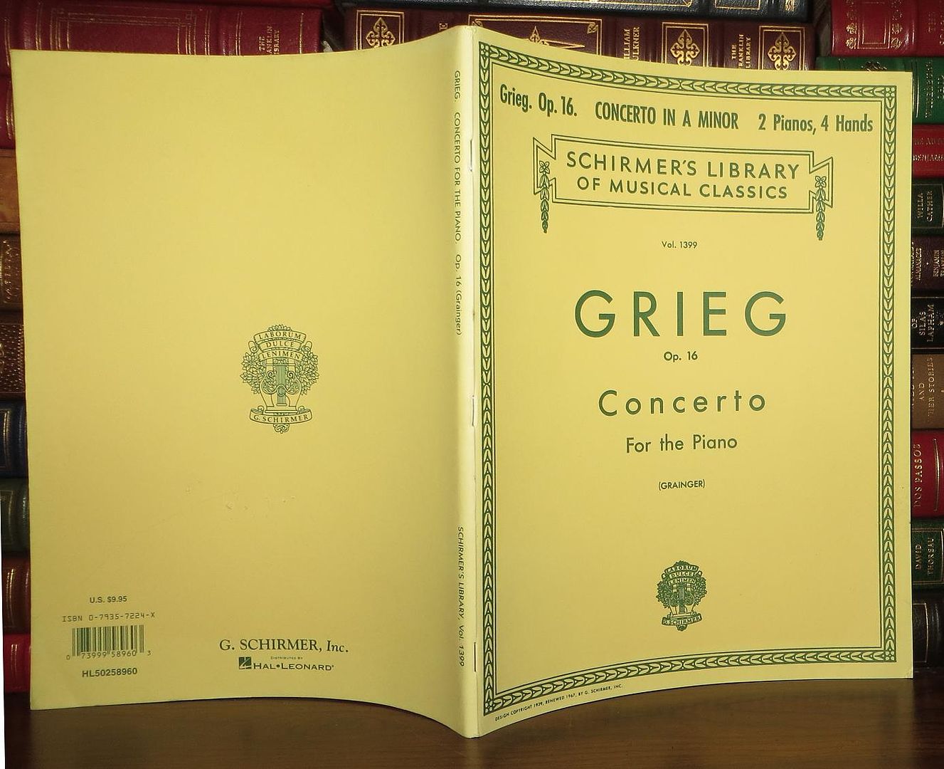 GRIEG, EDVARD [EDWARD] - Concerto for the Piano Op. 16, Concerto in 