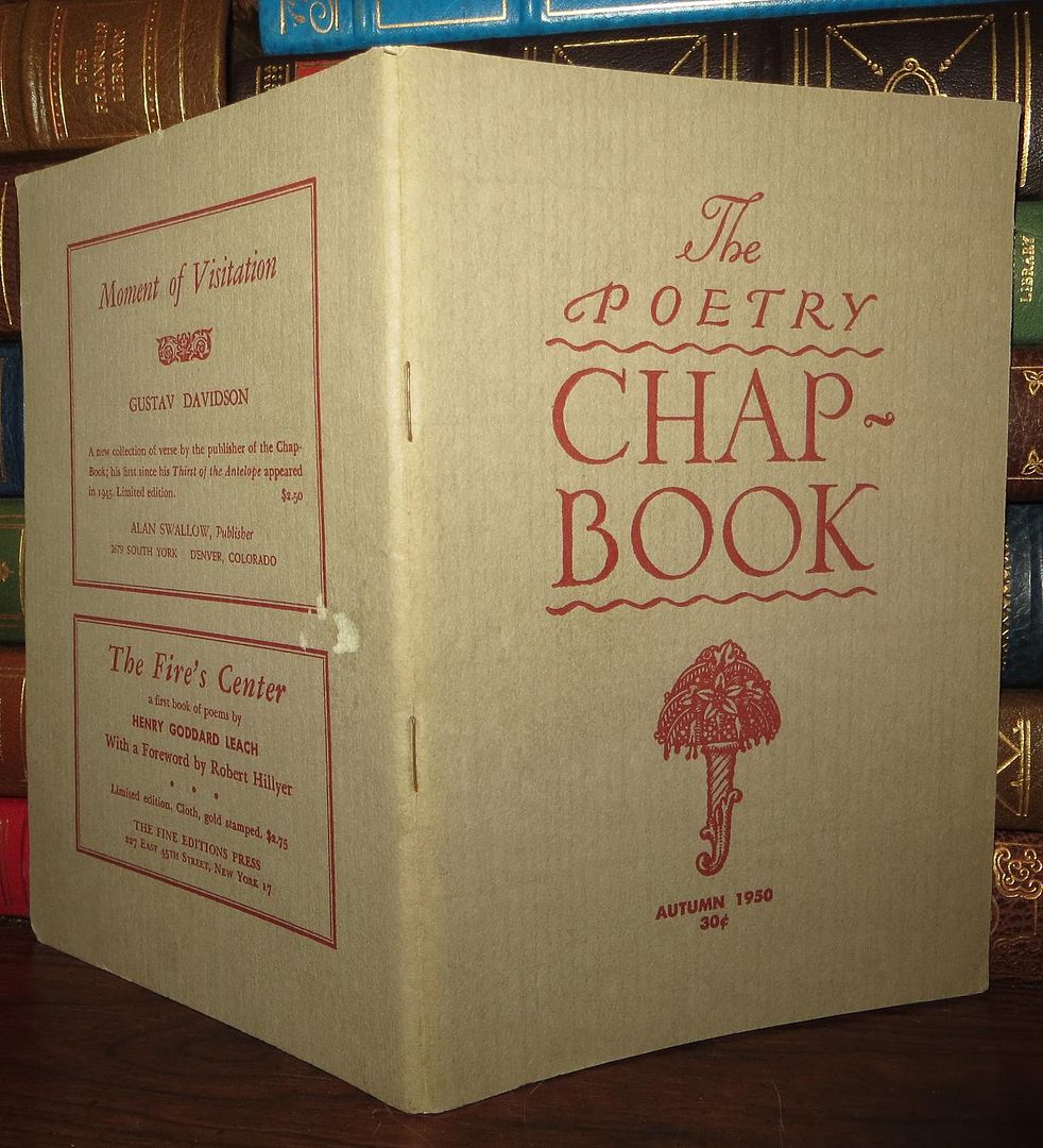 THE POETRY CHAPBOOK - The Poetry Chapbook Autumn 1950 Poetry Chap Book