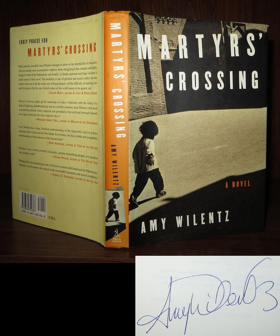 WILENTZ, AMY - Martyrs' Crossing Signed 1st