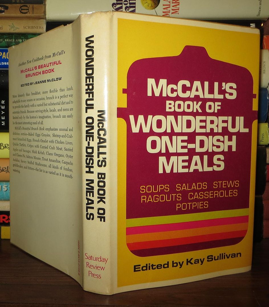 SULLIVAN, KAY & MARGARET F. PLYMPTON - Mccall's Book of Wonderful One-Dish Meals