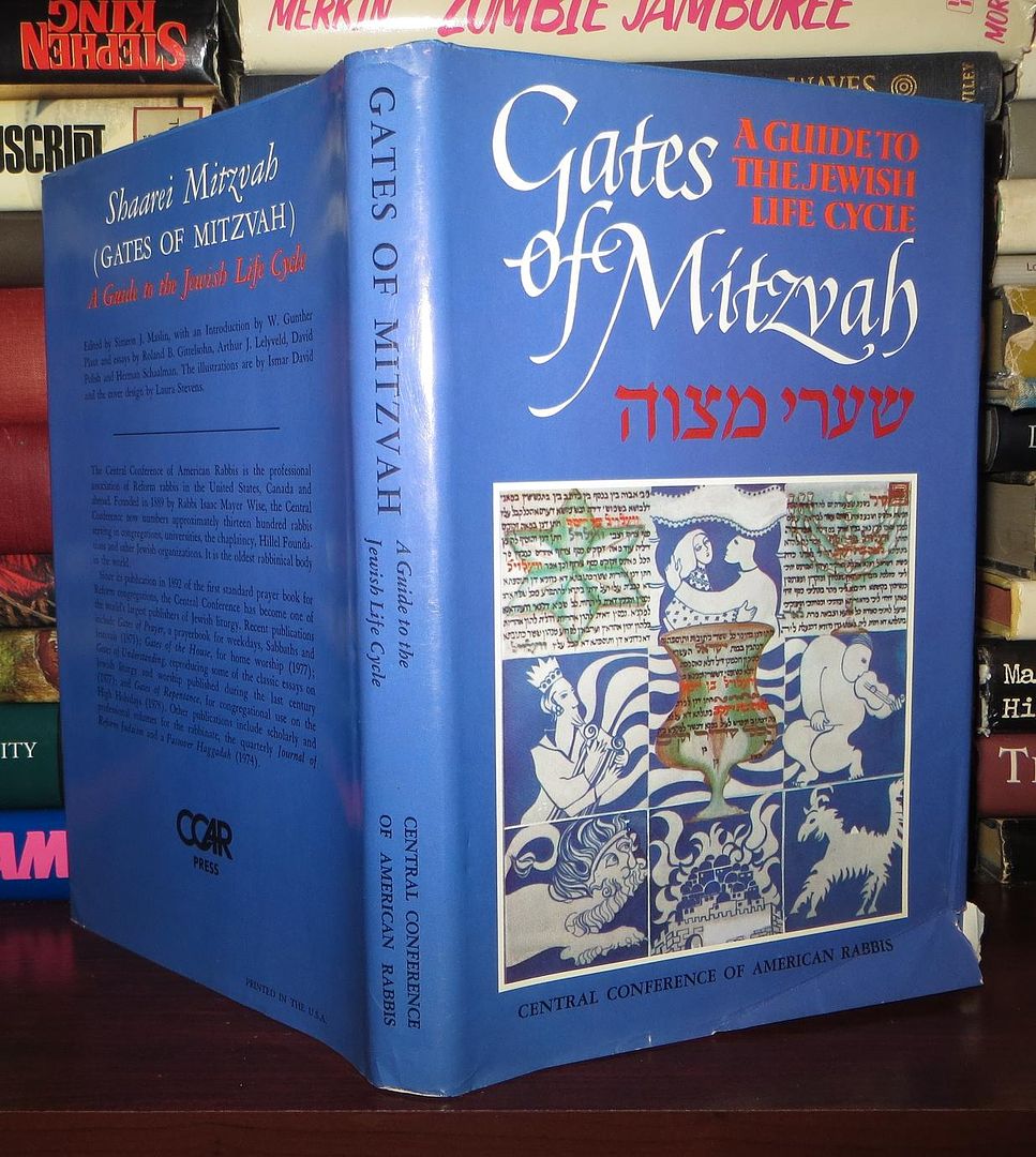MASLIN, SIMEON J. & ISMAR DAVID & W. GUNTHER PLAUT - Gates of Mitzvah a Guide to the Jewish Life Cycle