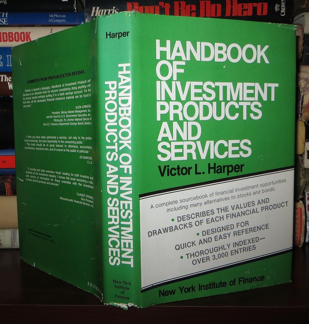 HARPER, VICTOR - Handbook of Investment Products and Services