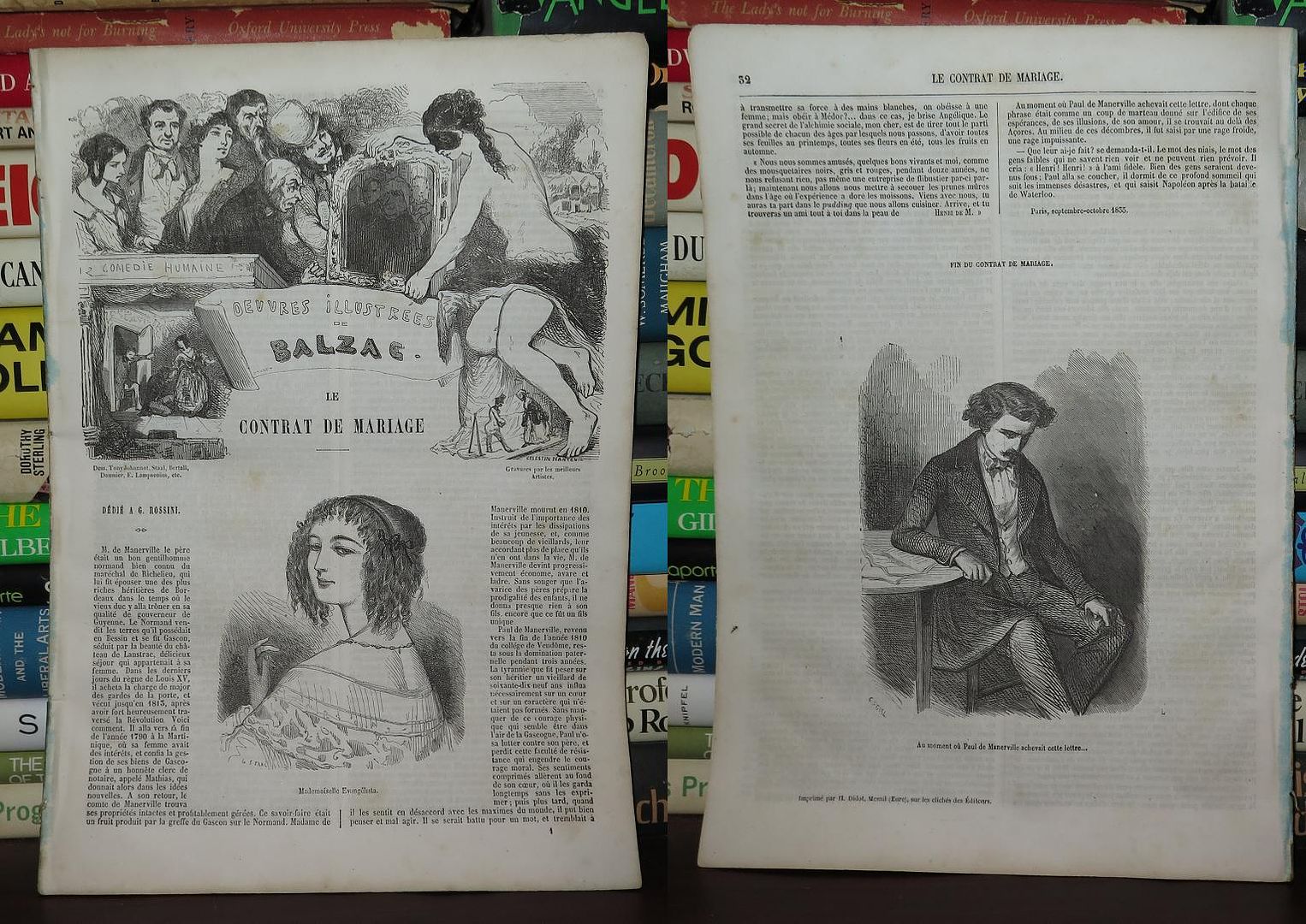 BALZAC, HONOR DE - Le Contrat de Mariage la Comedie Humaine, Oeuvres Illustrees de Balzac