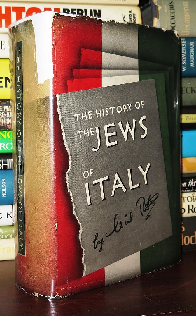 ROTH, CECIL - The History of the Jews of Italy