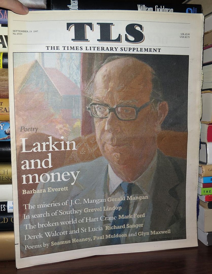 HEANEY, SEAMUS - Tls, the Times Literary Supplement September 19 1997