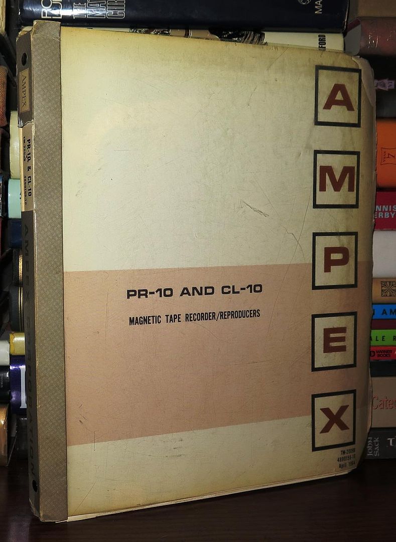 AMPEX CORPORATION - Pr-10 and CL-10 Magnetic Tape Recorder/Reproducers