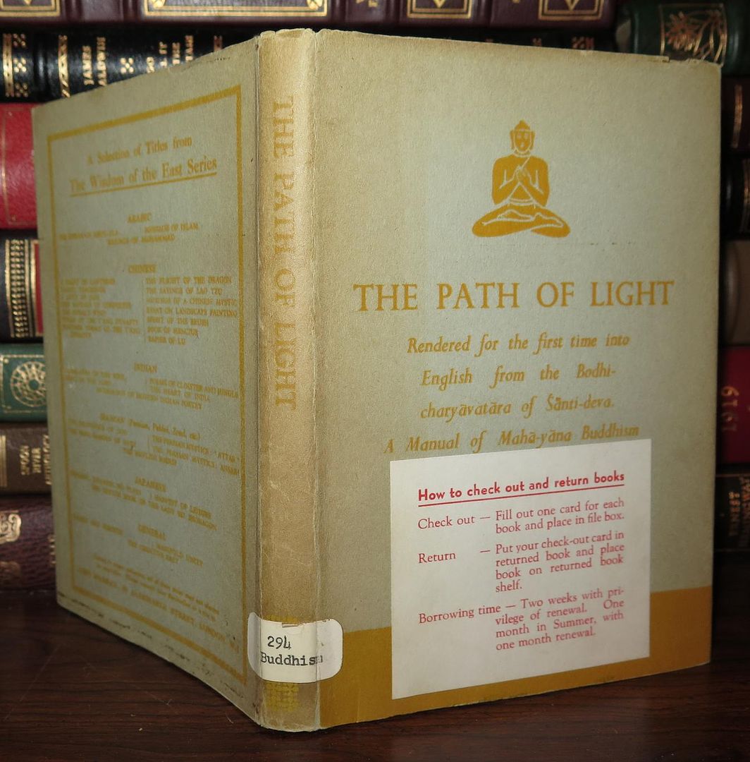 BARNETT, L. D. - The Path of Light Rendered for the First Time Into English from the Bodhi-Charyavatara of Santi-Deva