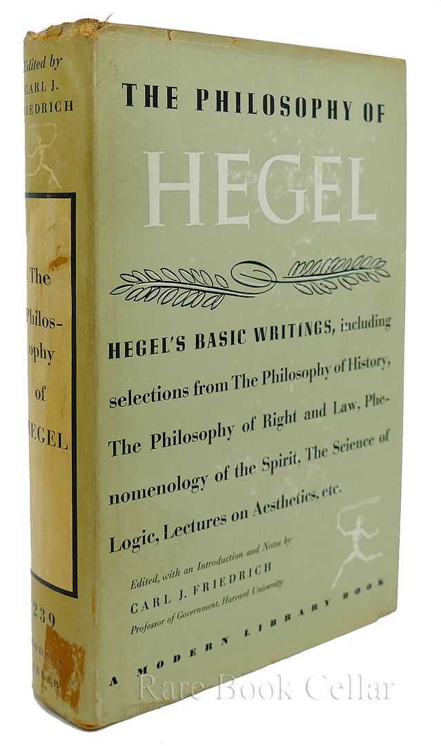 CARL J FRIEDRICH - The Philosophy of Hegel