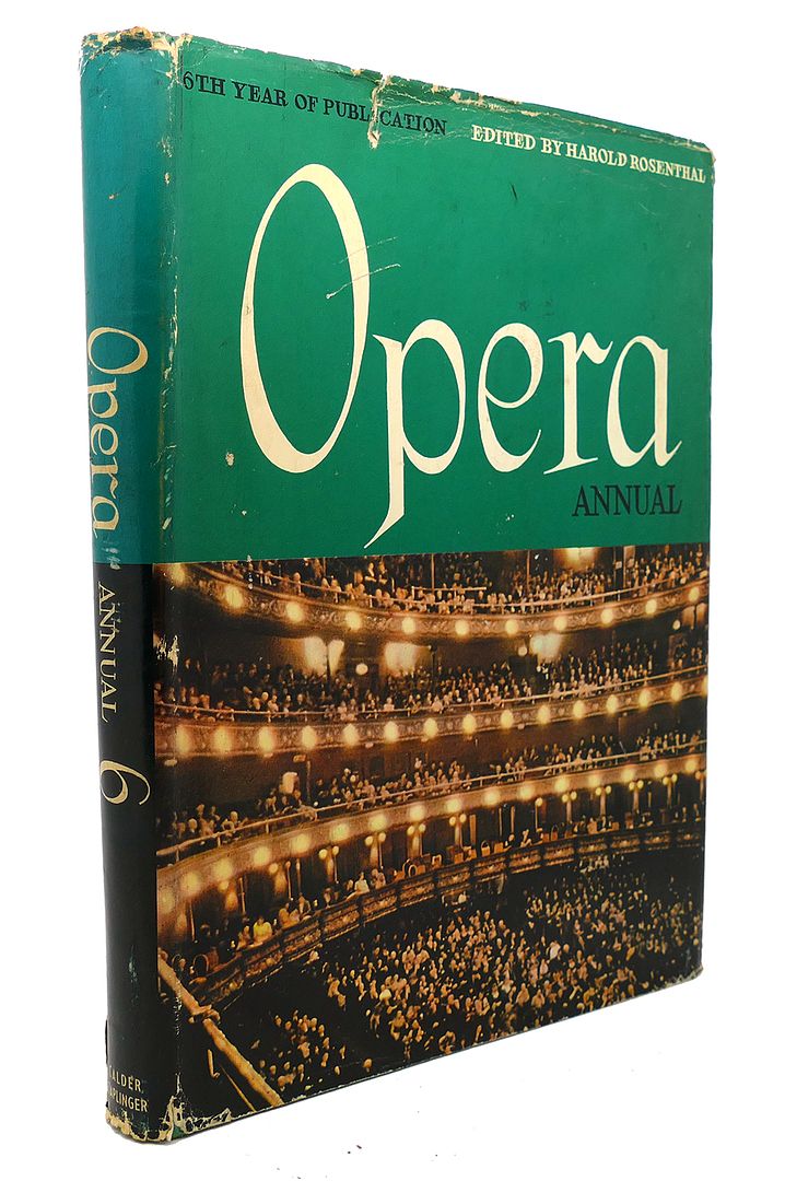 HAROLD ROSENTHAL - Opera Annual : No. 6
