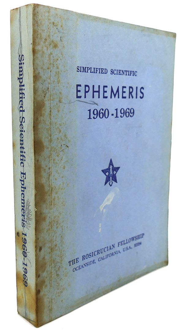  - Simplified Scientific Ephemeris, 1960 : With Daily Aspectarian, Also Monthly Position of Pluto