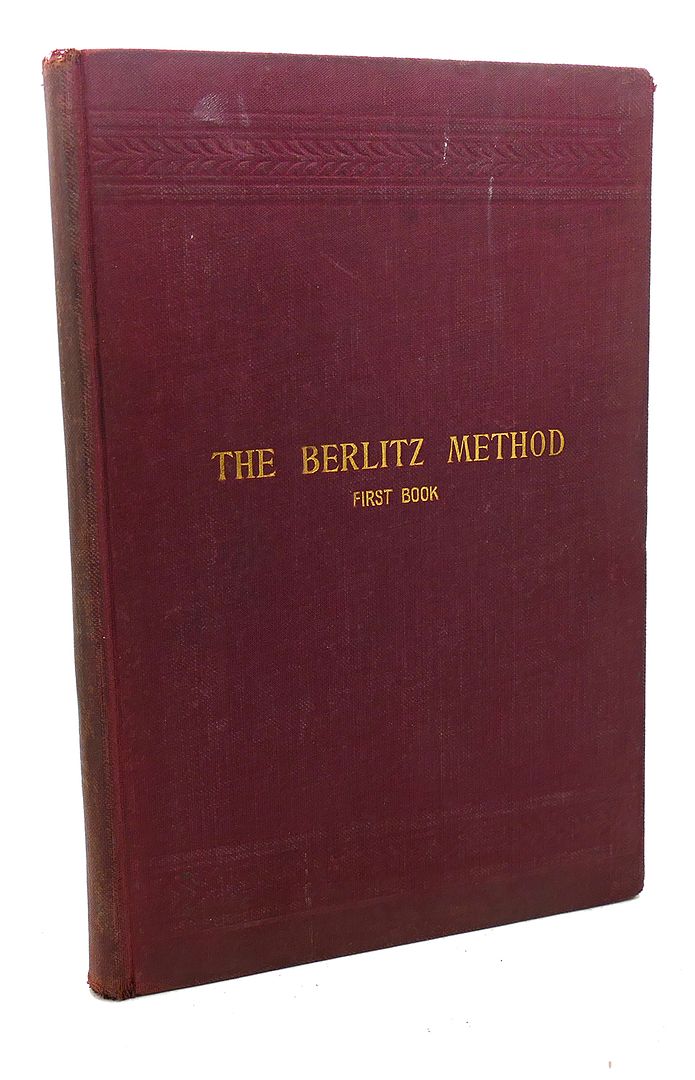 M. D. BERLITZ - Method for Teaching Modern Languages, English Part, First Book
