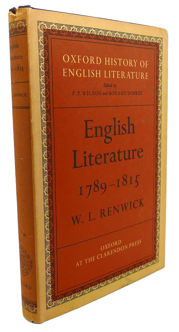 W. L. RENWICK - English Literature, 1789 - 1815