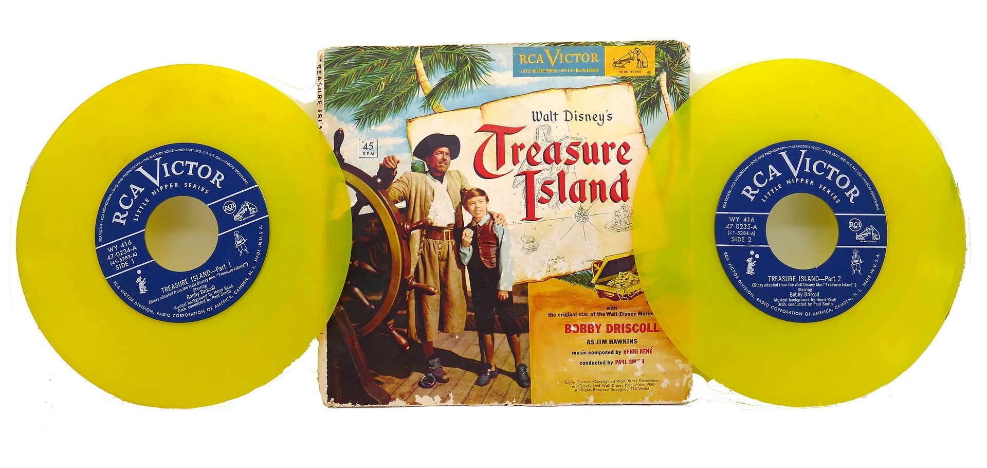 BOBBY DRISCOLL, HENRI RENE, PAUL SMITH - Walt Disney's Treasure Island