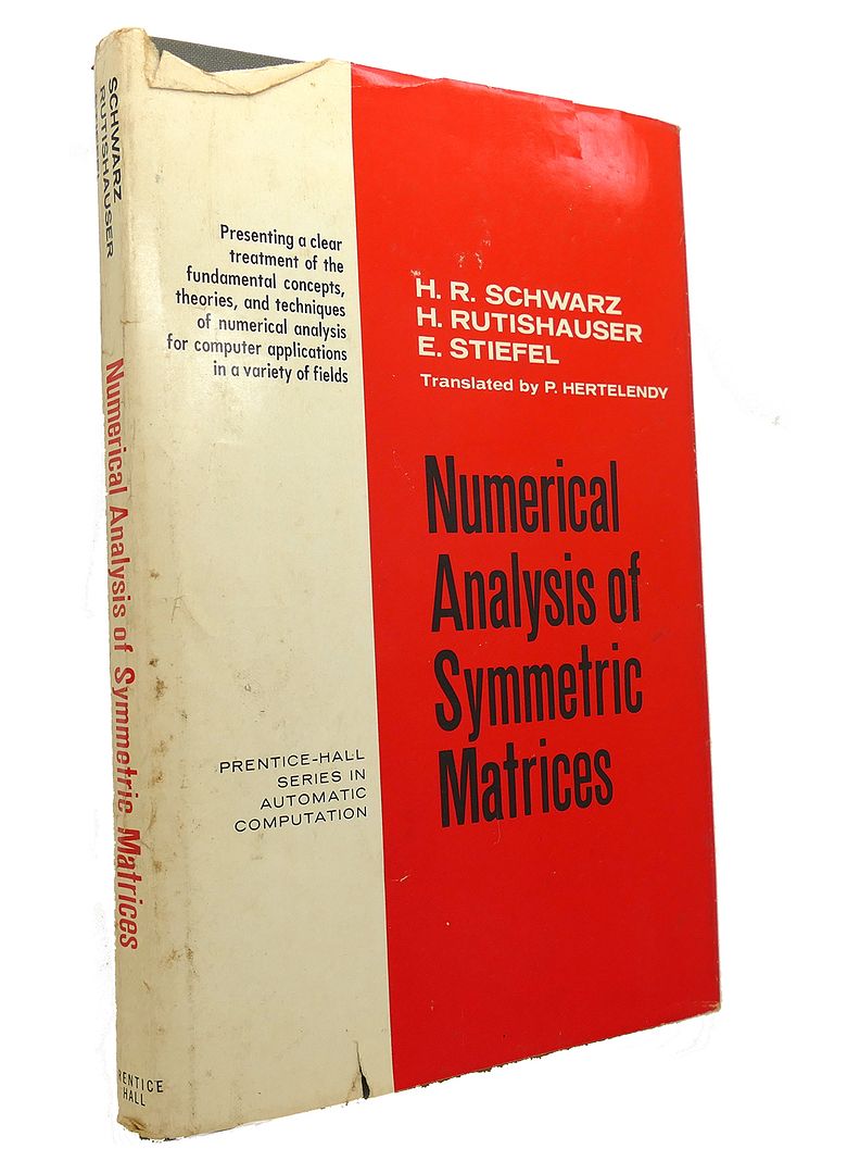 HANS RUDOLF SCHWARZ - Numerical Analysis of Symmetric Matrices