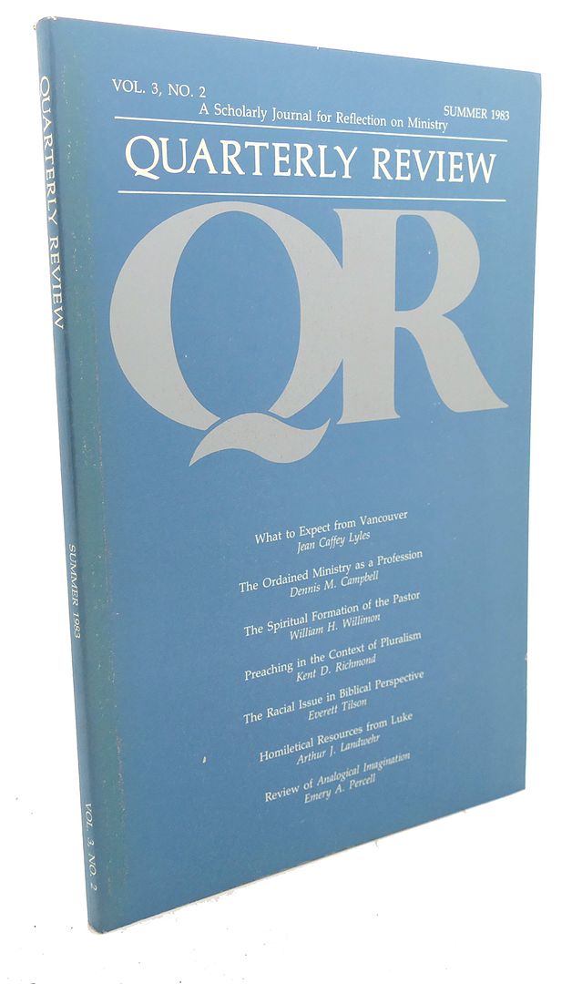  - Quarterly Review, Volume 3, No. 2 - Summer 1983 : A Scholarly Journal for Reflection on Ministry