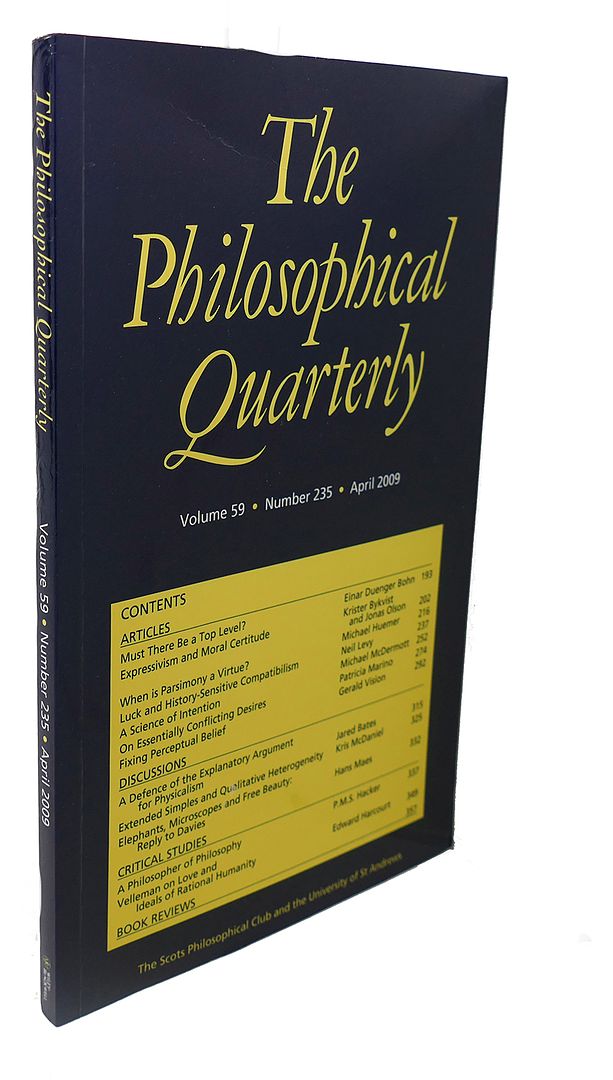  - The Philosophical Quarterly, Volume 59, Number 235, April 2009