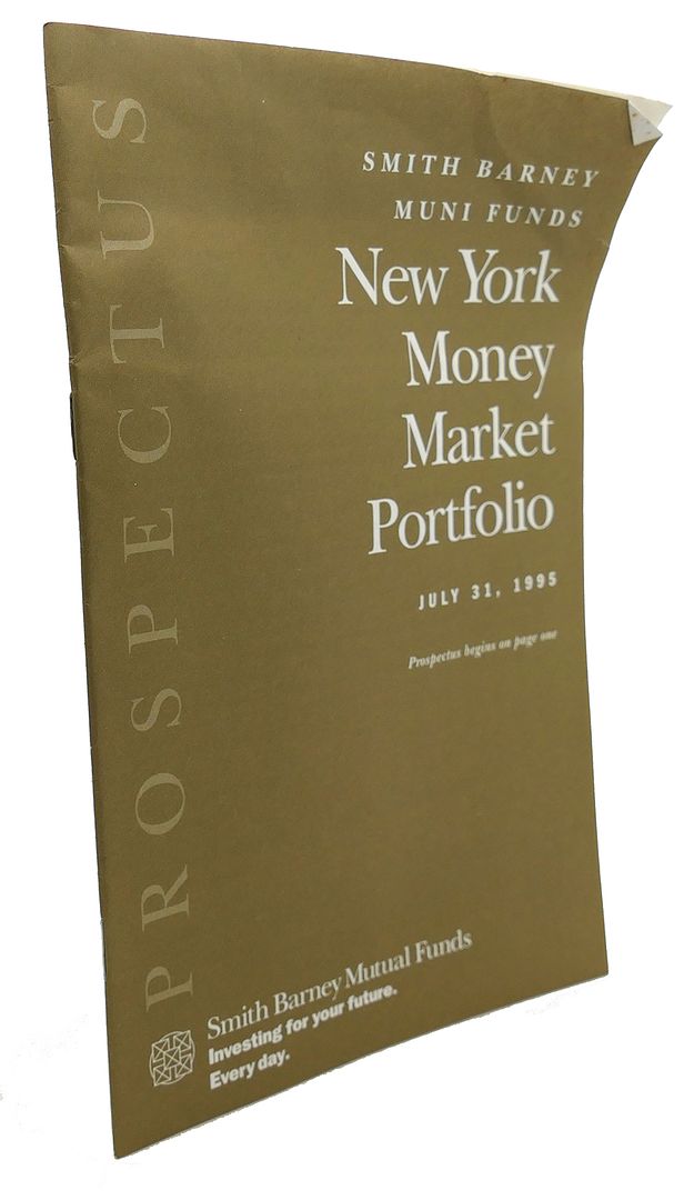  - New York Money Market Portfolio July 31, 1995