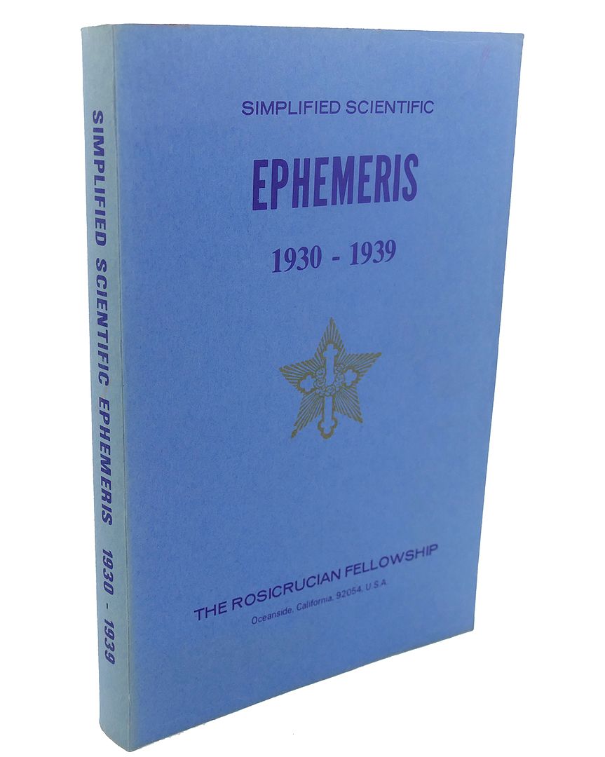  - Ephemeris 1930 - 1939