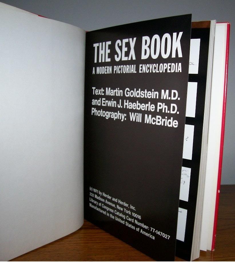 Mcbride Will Goldstein Haeberle Erwin The Sex Book 1st Ebay 2644