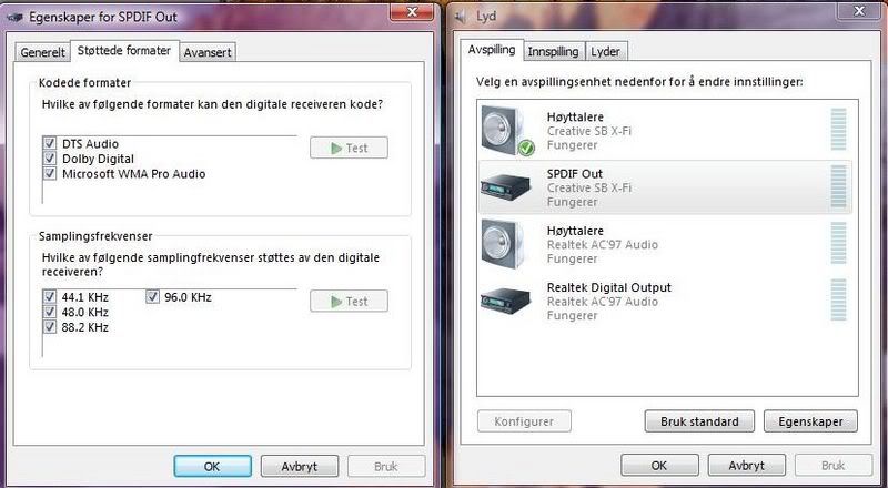 Hvordan er RX V659 på stereo? | AVforum.no Windows 7 Digital Audio SPDIF Hjelp! Microsoft Community