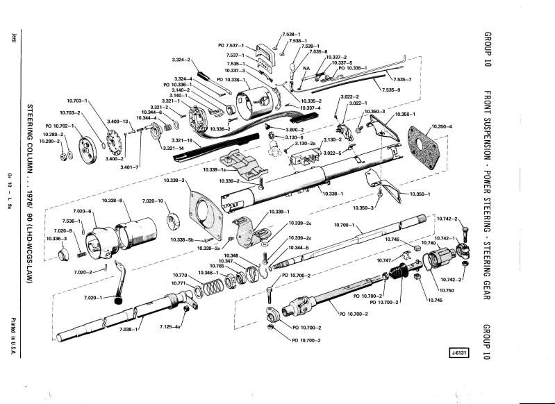 1982 Jeep cj steering column parts breakdown #3
