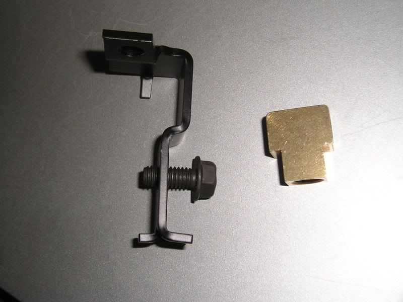 Rear brake line block."T" thingy bracket. Team Chevelle