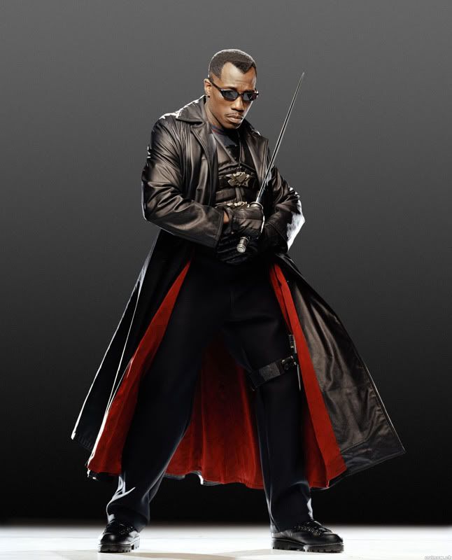 Sorry, gotta go with Blade 2, it was his best overall look: