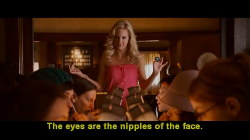 The eyes are the nipples of the face