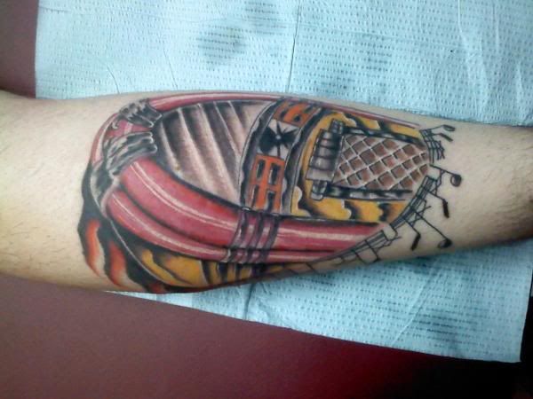 drum tattoo. And now through drumming I