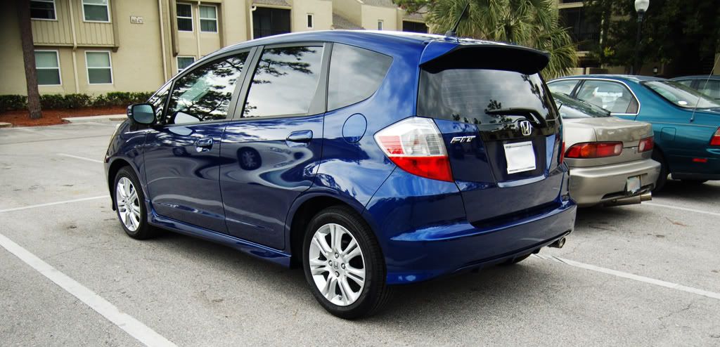 Baby blue honda fit #4