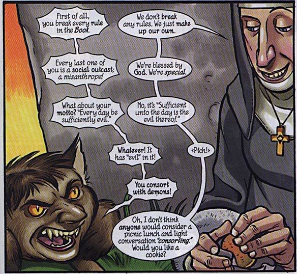 You consort with demons!