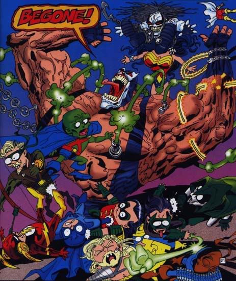 Newsflash: Bane-mite breaks Bat-mite's buddies.