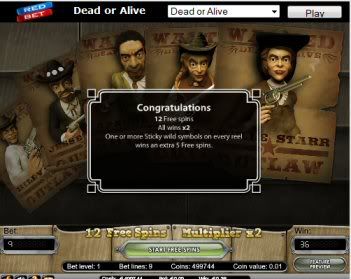 Dead Or Alive  Video Slot Machine