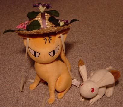 Kyo and Momiji! Scary hat kyo!