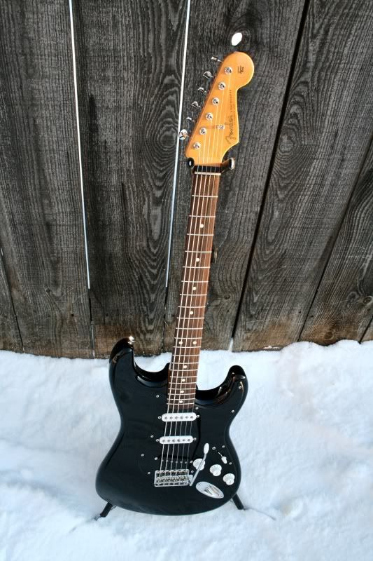 Guitar in the snow