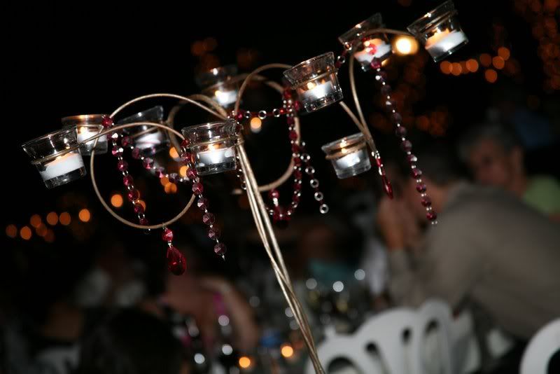 black wedding centerpiece chandeliers