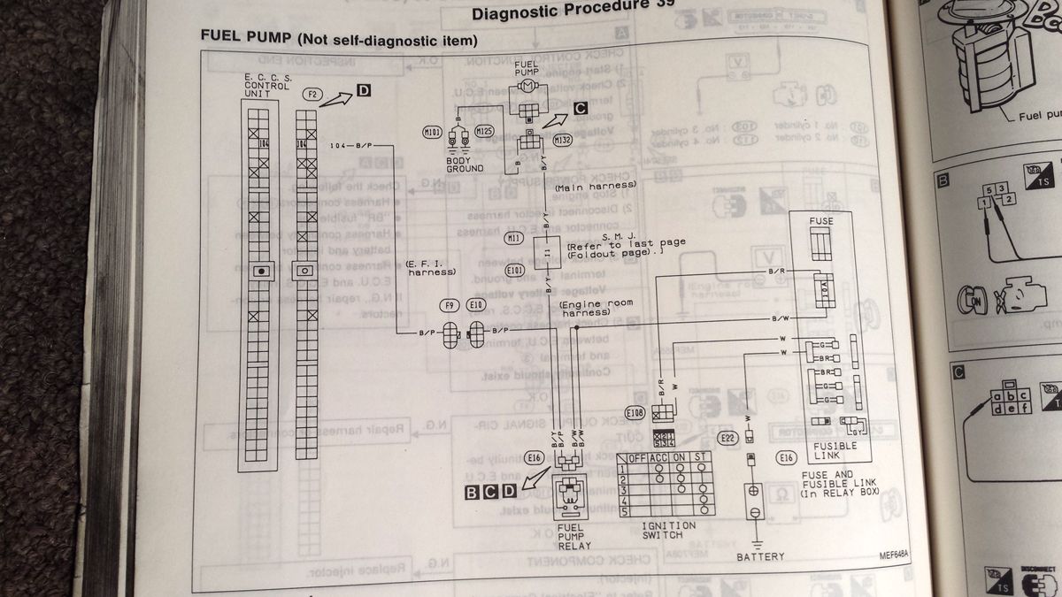 Nissan skyline fuel pump wiring #6