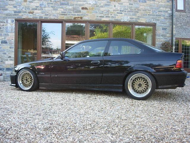 Old posh e36 This had 30 degree rear and 15 front purely for fitment