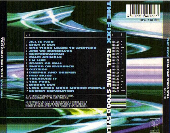 FIXX - REAL TIME STOOD STILL